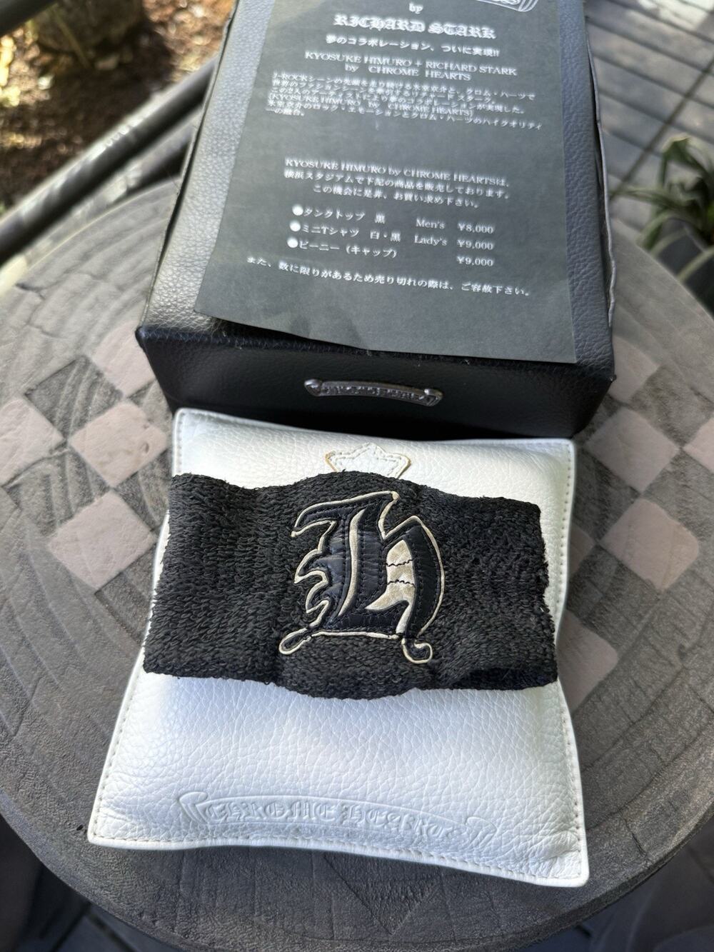 Chrome Hearts x Kyosuke Himuro 2004 Leather H Patch Wristband Rare Japan